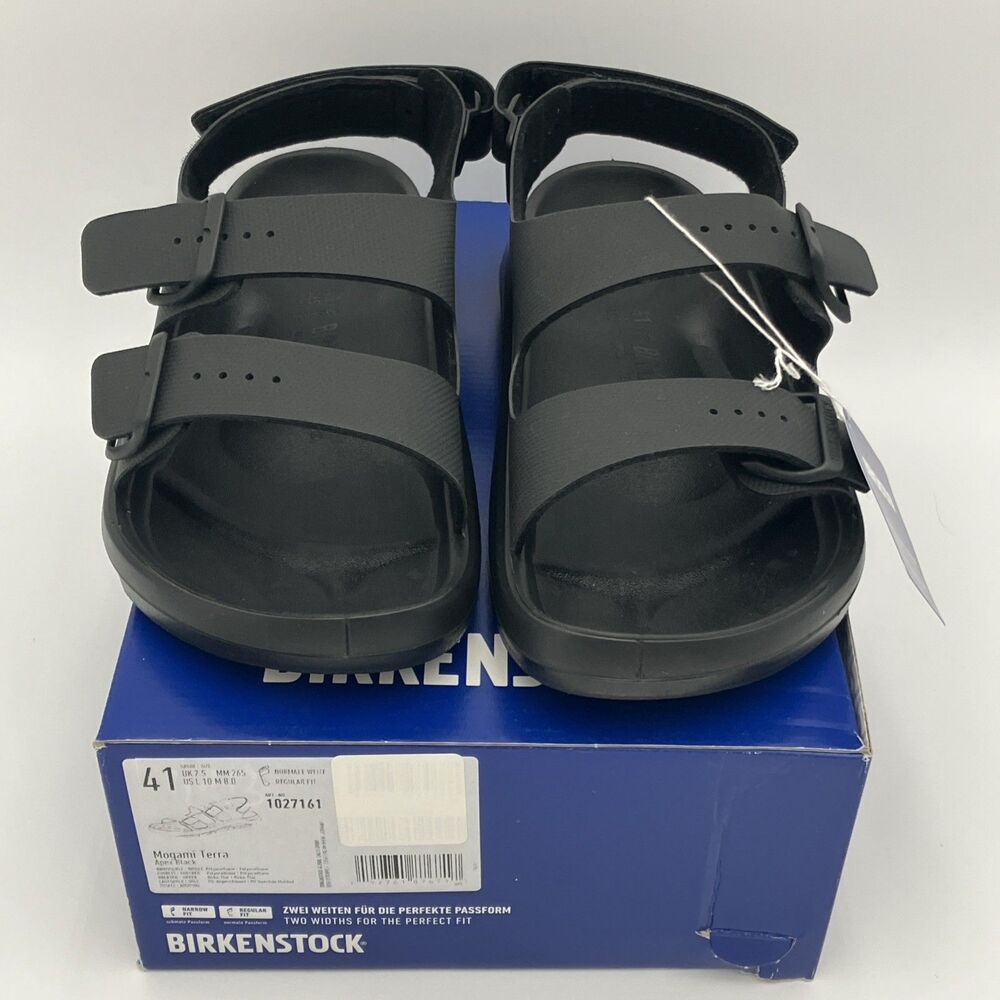 Birkenstock Mogami Terra Apex Black Men's 10 Regular Sandals 1027161 NIB